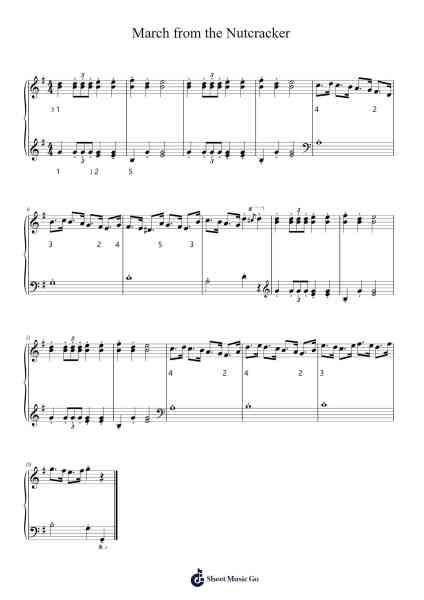 The Nutcracker, Op. 71: March Sheet Music by Pyotr Ilyich Tchaikovsky-Arr.Boothmore Petwald