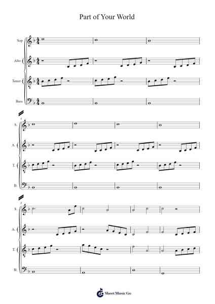 Part of Your World Sheet Music by Alan Menken-Arr.Kebert Jehan