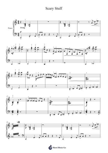Scary Stuff Sheet Music by Sarah Watts-Arr.Buckhue