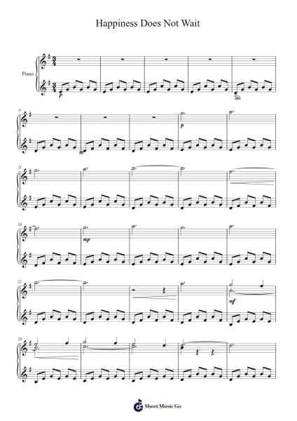 Happiness Does Not Wait Sheet Music by Ólafur Arnalds-Arr.Hason