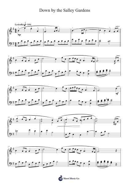 Down by the Salley Gardens Sheet Music by Misc Traditional-Arr.Narion