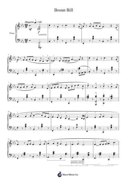 Bosun Bill Sheet Music by Robin Beanland-Arr.Jodrow Quenbrey