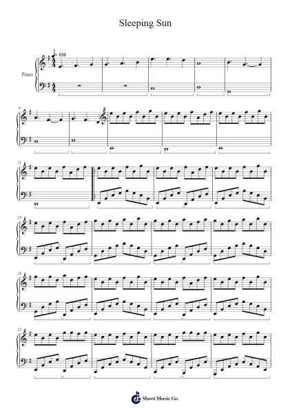 Sleeping Sun Sheet Music by Nightwish-Arr.Gemcol Nemott