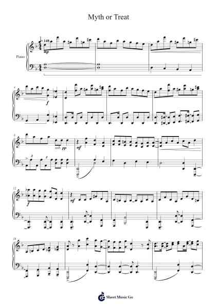 Myth or Treat Sheet Music by HoloMyth-Arr.Blithediah