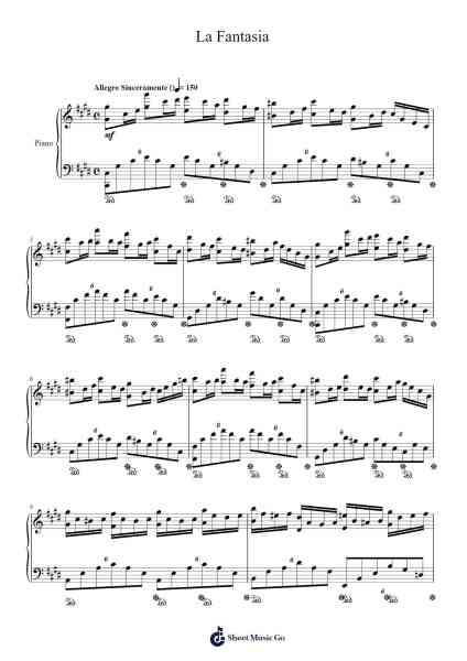 La Fantasia Sheet Music by LUKAS209-Arr.Manreade