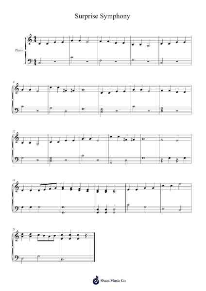 Symphony No. 94 in G Major "Surprise", Hob. I:94 Notenblatt von Joseph Haydn-Arr.Bairdbian Lystan