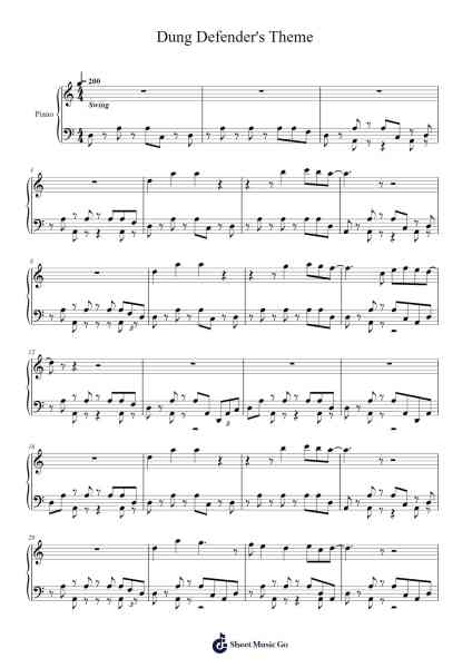 Dung Defender's Theme (Jazz Arrangement) Sheet Music by Christopher Larkin-Arr.Spenborg