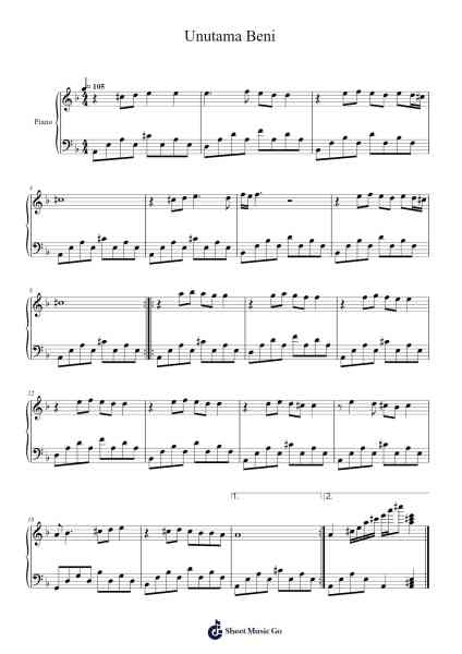 Unutama Beni Sheet Music by Esmeray-Arr.Leacoln Galow
