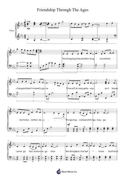 Friendship Through The Ages Sheet Music by Daniel Ingram-Arr.Hearstlynch