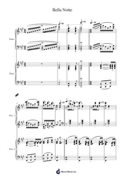 Bella Notte Sheet Music by Peggy Lee-Arr.Bobgy