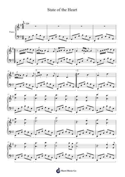 State of the Heart Sheet Music by Brian Crain-Arr.Felnah Puvien