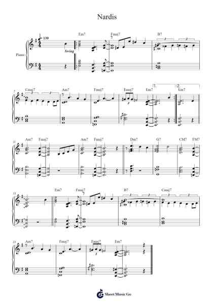 Nardis Sheet Music by brahms812-Arr.Vindiah Jeanvis