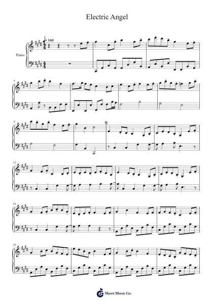 Electric Angel Sheet Music by undefined-Arr.Gailmand