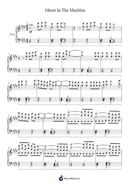 Ghost In The Machine Sheet Music by Trivecta-Arr.Corsay Parhys