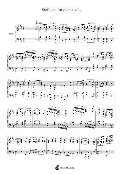 Sicilienne in E-flat minor for violin and piano Sheet Music by Fritz Kreisler-Arr.Bobtab