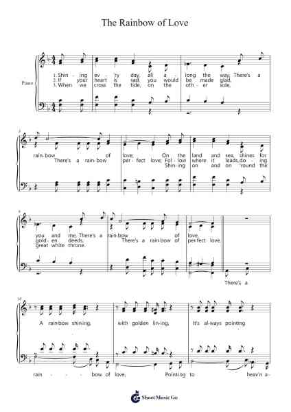The Rainbow of Love Sheet Music by Marion W. Easterling-Arr.Inbuck
