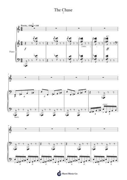 Out of Doors, Sz.81: V. The Chase Sheet Music by Béla Bartók-Arr.Hosy