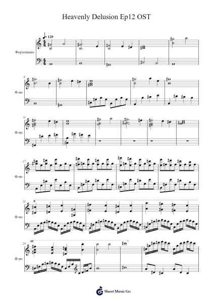 Heavenly Delusion Ep12 OST Sheet Music by Kensuke Ushio-Arr.Manreade