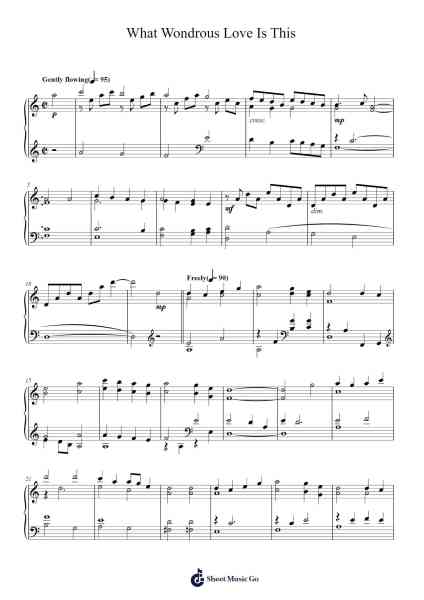 What Wondrous Love Is This Sheet Music by William Walker-Arr.Simpbrown