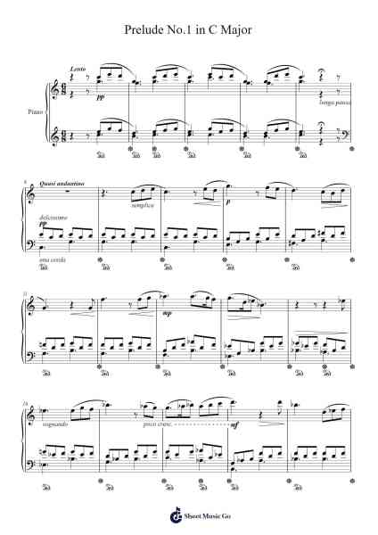 Prelude No. 1 in C Major, Op. 33/1 Sheet Music by Curbeau-Arr.Frannence Harstowe
