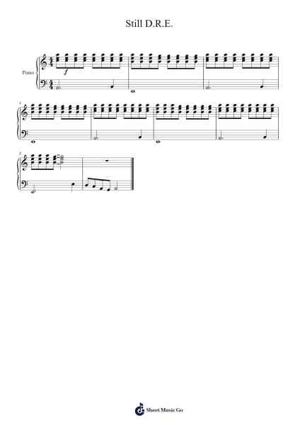 Still D.R.E. Sheet Music by Dr. Dre-Arr.Handre Raekiel
