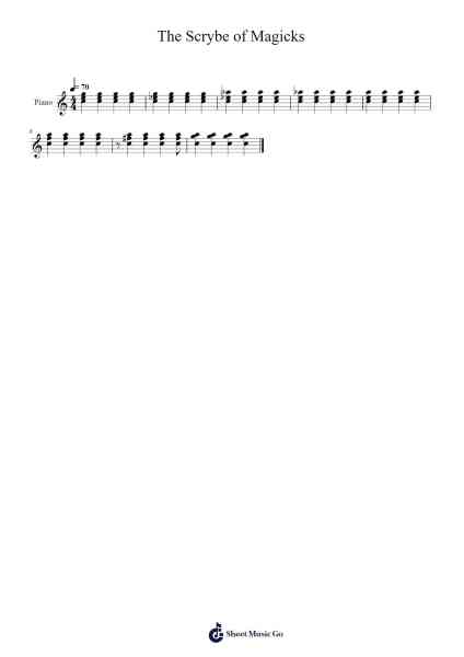 The Scrybe of Magicks Sheet Music by Jonah Senzel-Arr.Muleif Jordawn