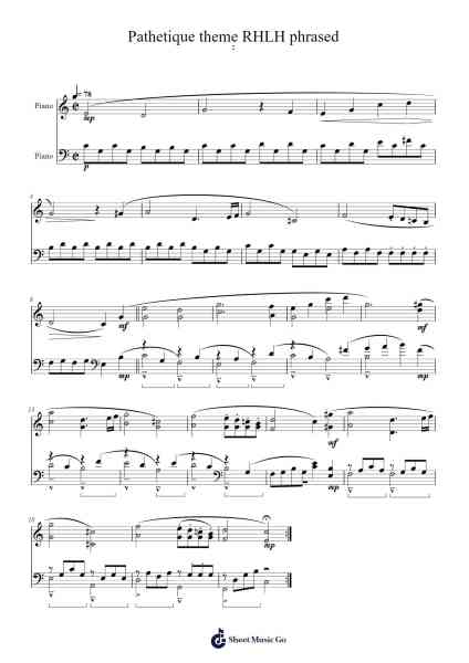 Easy Classical Piano Sheet Music by Ludwig van Beethoven-Arr.Hootus