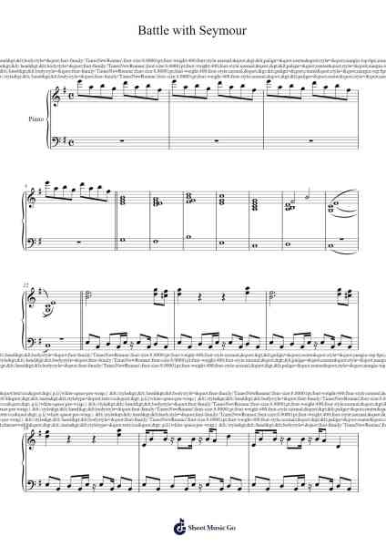 Battle with Seymour Sheet Music by Misc tunes-Arr.Zoeliot Maugpe