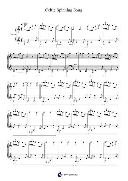Celtic Spinning Song Sheet Music by Tuukka Jokilehto-Arr.Joedrich