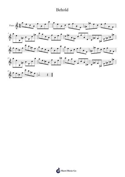 Behold Sheet Music by Born of Osiris-Arr.Raycius Dallouie