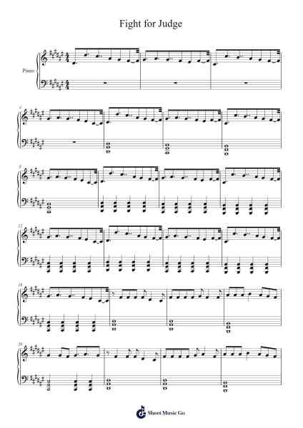 Fight for Judge Sheet Music by undefined-Arr.Readerae