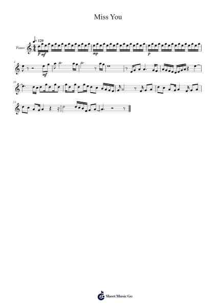 Miss You Sheet Music by The Rolling Stones-Arr.Nanriah Obrook