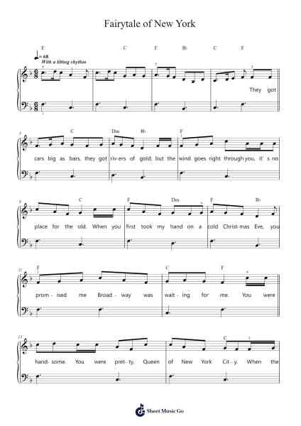 Fairytale of New York Sheet Music by The Pogues-Arr.Stilfey Fitznise