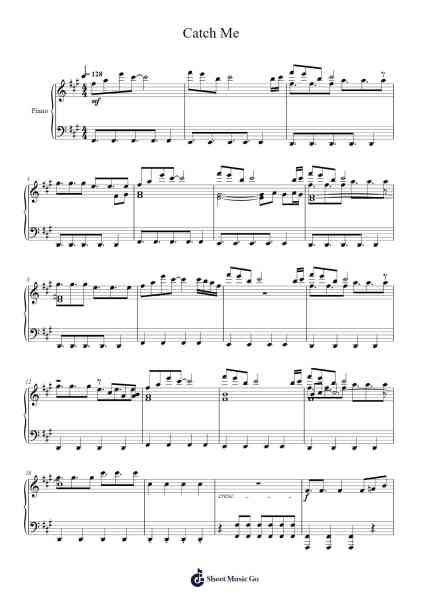 Catch Me Sheet Music by TVXQ!-Arr.Bartblack Jobky