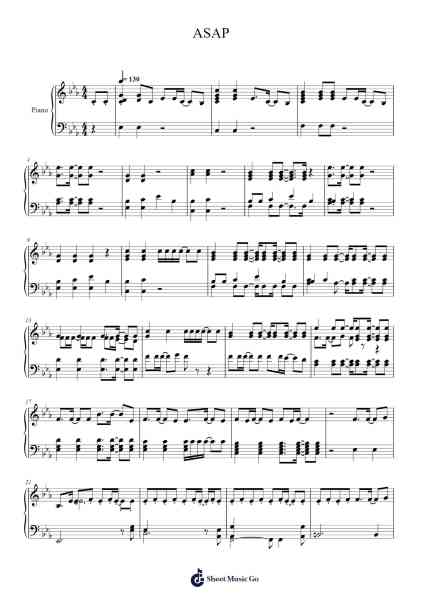 ASAP Musica per pianoforte di NewJeans - Arr.Werfith