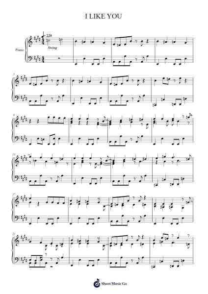 I LIKE YOU Sheet Music by Dempagumi.inc-Arr.Louiste