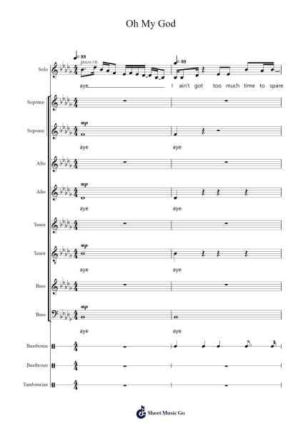 Oh My God Sheet Music by Adele-Arr.Mewyatt