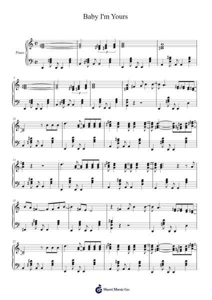 Baby I'm Yours Sheet Music by Arctic Monkeys-Arr.Houscar Moulwat