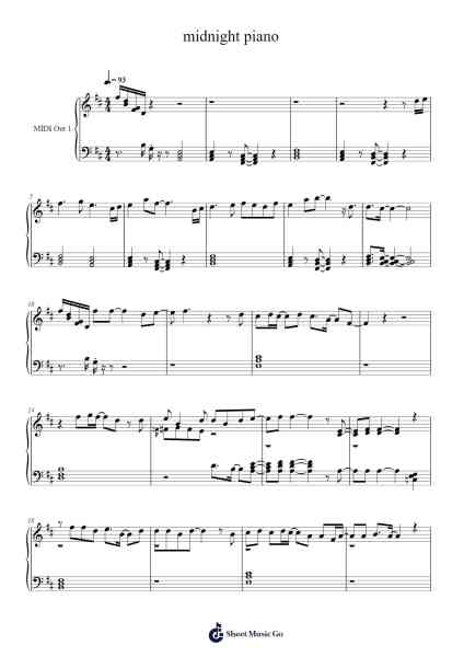 Midnight Pretenders Sheet Music by Tomoko Aran-Arr.Calthel Chafra