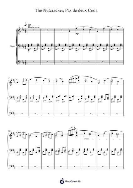 The Nutcracker - Pas de deux: Coda Sheet Music by undefined-Arr.Blairharte Titess