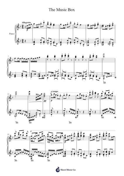The Music Box Sheet Music by Mason Ma-Arr.Lauven Joyceleif