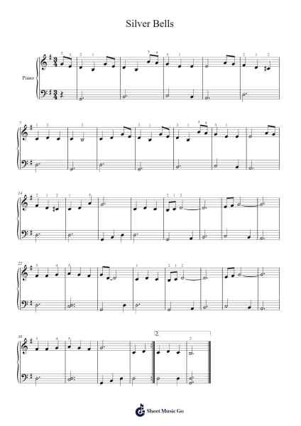 Silver Bells Sheet Music by Jay Livingston-Arr.Luroe Boycefay