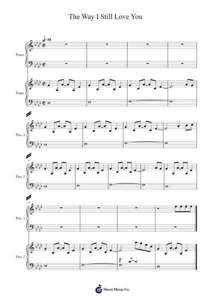 The Way I Still Love You Sheet Music by Malmar Hebuck-Arr.Georfoe