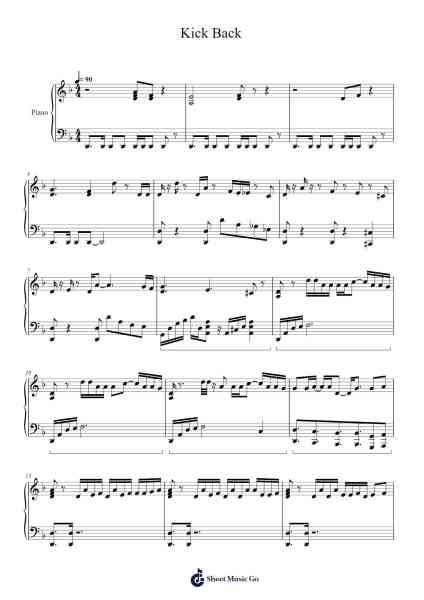 Kick Back Sheet Music by WayV (威神V)-Arr.Charmie