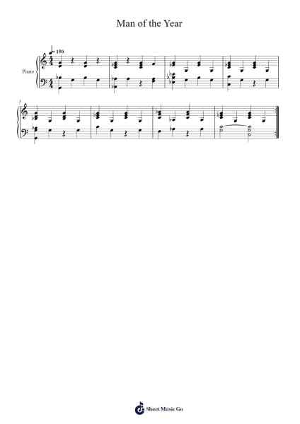 Man of the Year Sheet Music by Logic-Arr.Fowcoln