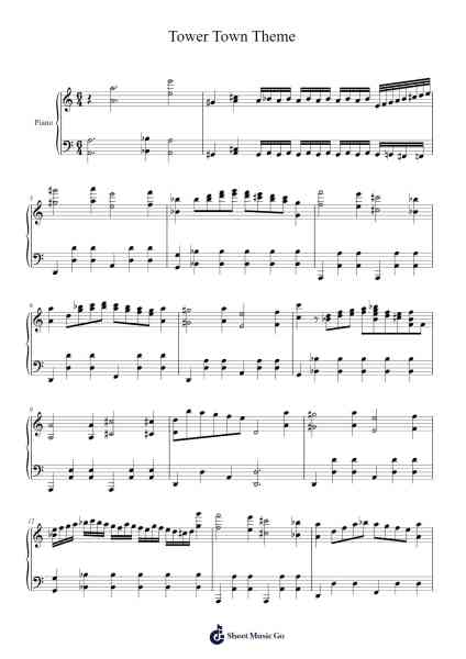 Heroes of Might & Magic III - Tower Town Theme Sheet Music by Paul Romero-Arr.Derion