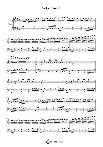 Solo Piano 2 Sheet Music by -Arr.Wrightac Phimaud