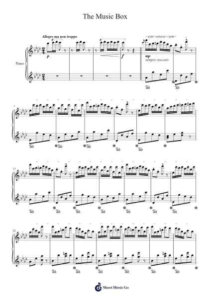 The music box Sheet Music by Immanuel Liebich-Arr.Joedrich