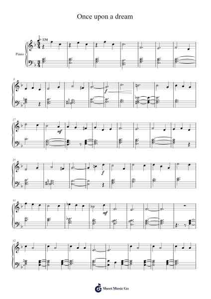 Once upon a dream Musica per pianoforte di Lana Del Rey - Arr.Oisenrob Clyger