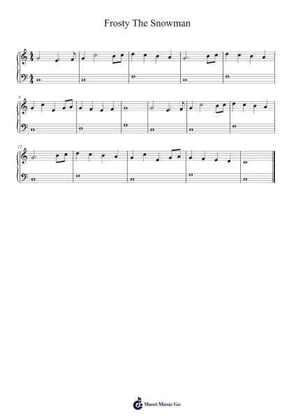 Frosty The Snowman Sheet Music by The Roches-Arr.Rodblair